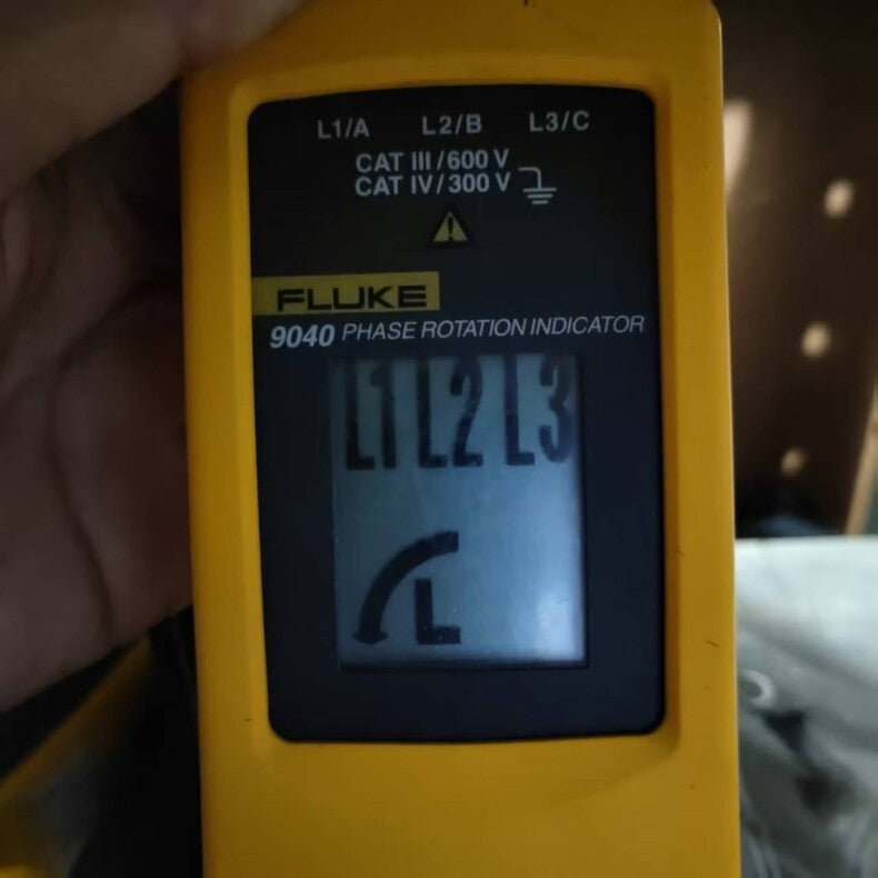 Used Fluke 9040 3-Phase Digital Phase Rotation Indicator