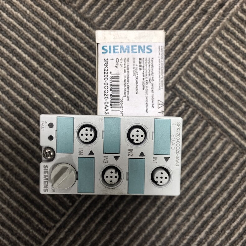 1PC New Siemens 3RK2200-0CQ20-0AA3 AS-i Compact Module 4DI IP67