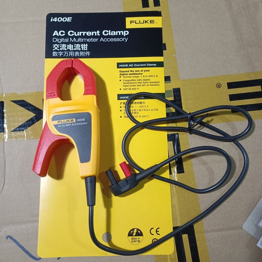 1PC Fluke I400E 400A AC Current Clamp Probe 4mm Banana Plug for Multimeter