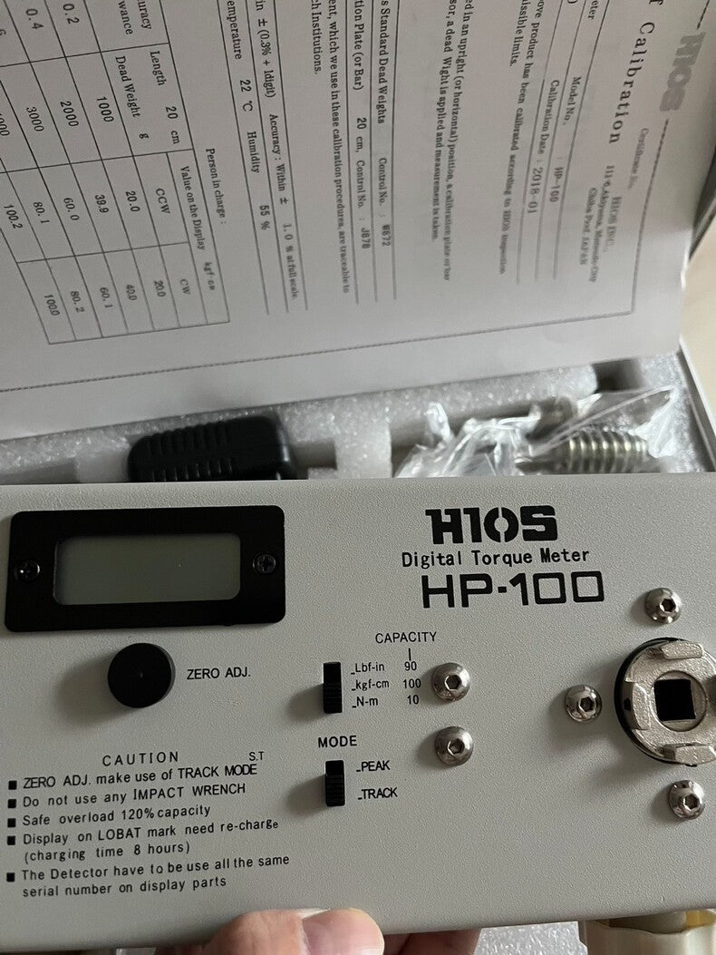 Hios HP-100 Digital Torque Meter Torque Tester