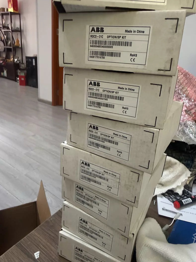 Used ABB RDCO-01C Optical Fiber Adapter Module