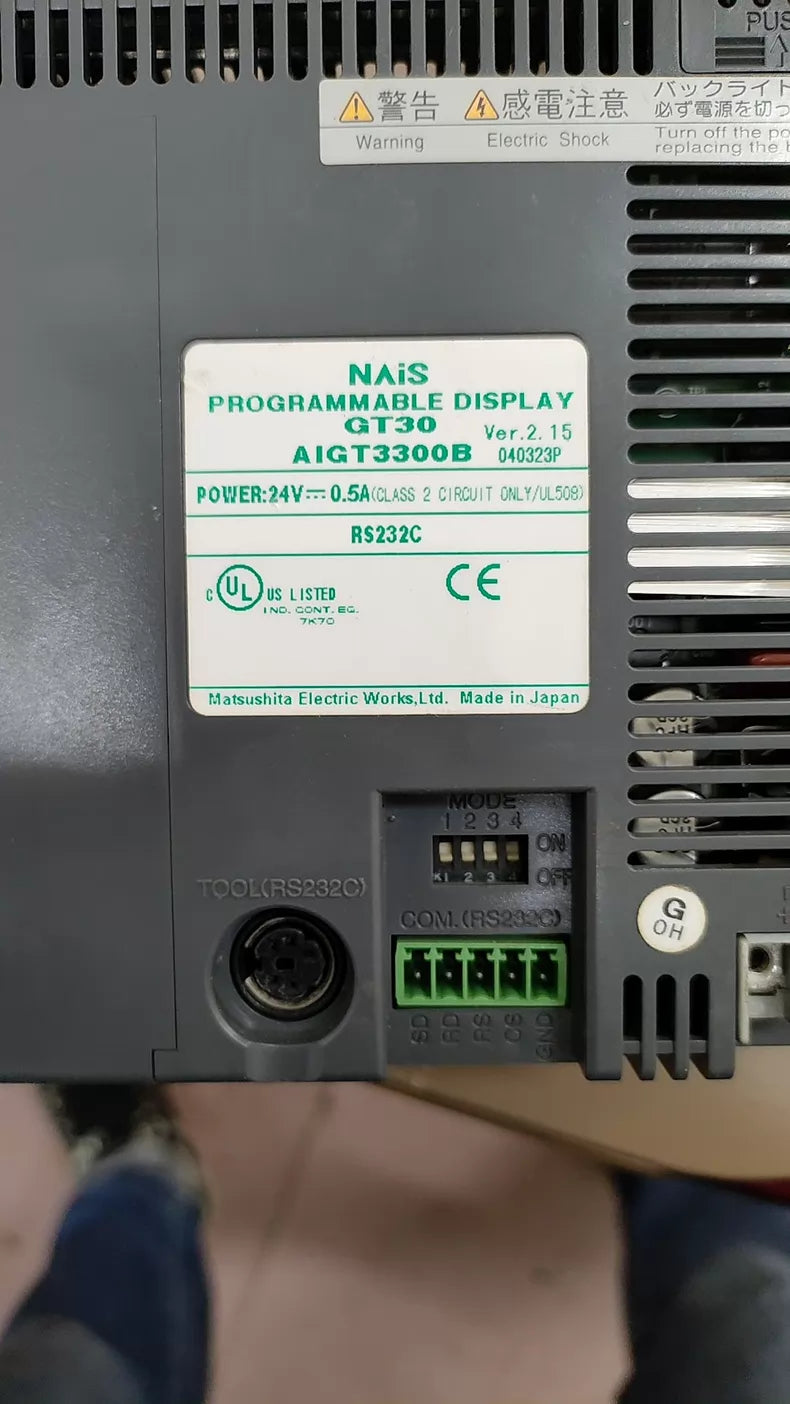Used Panasonic GT30 AIGT3300B Programmable Display