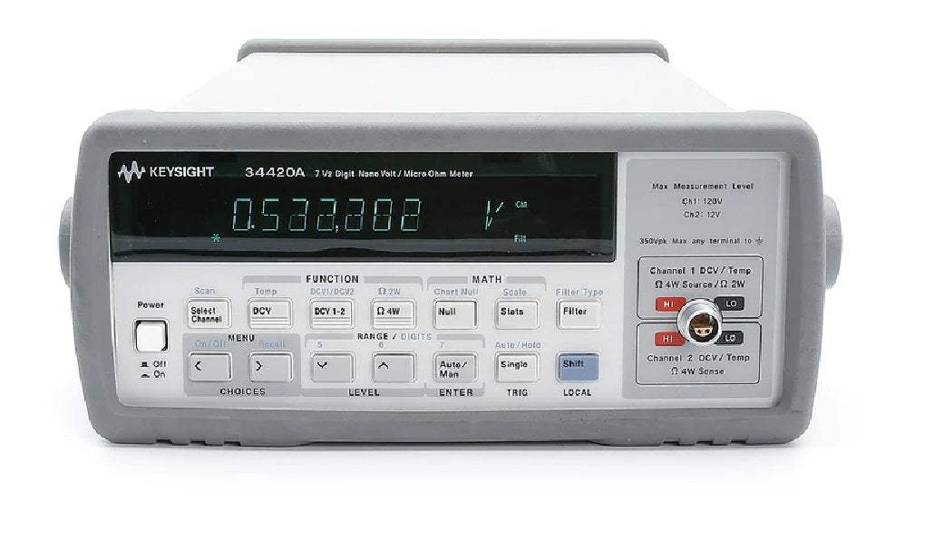 Keysight 34420A 7.5-Digit Micro-Ohmmeter (Pre-Owned)