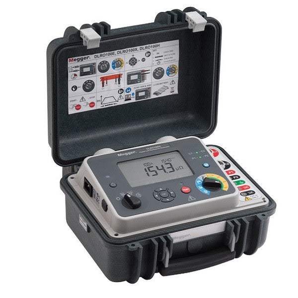 Megger DLRO100HB-LG2-P3 Digital Low Resistance Ohmmeter (New)