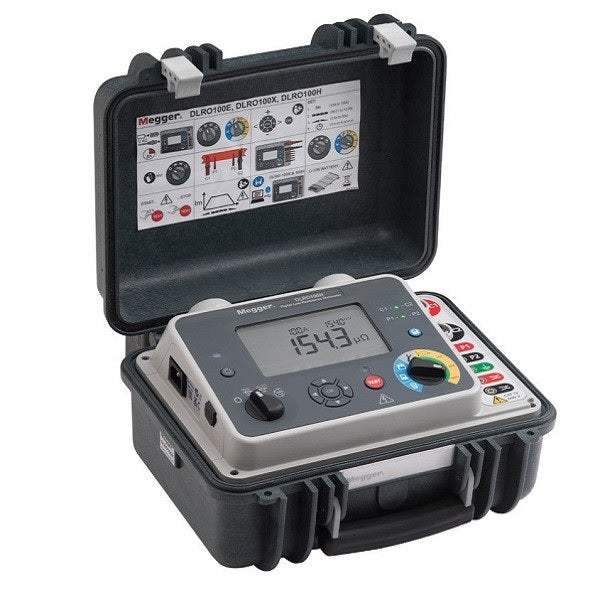 Megger DLRO100X-LG2-P3 Digital Low Resistance Ohmmeter (New)