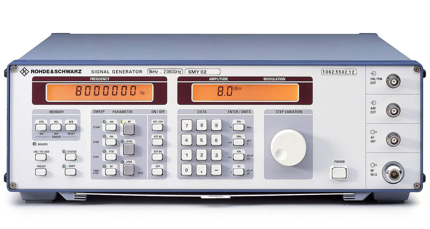 Rohde & Schwarz SMY02 9 08 GHz Signal Generator (Pre-Owned)