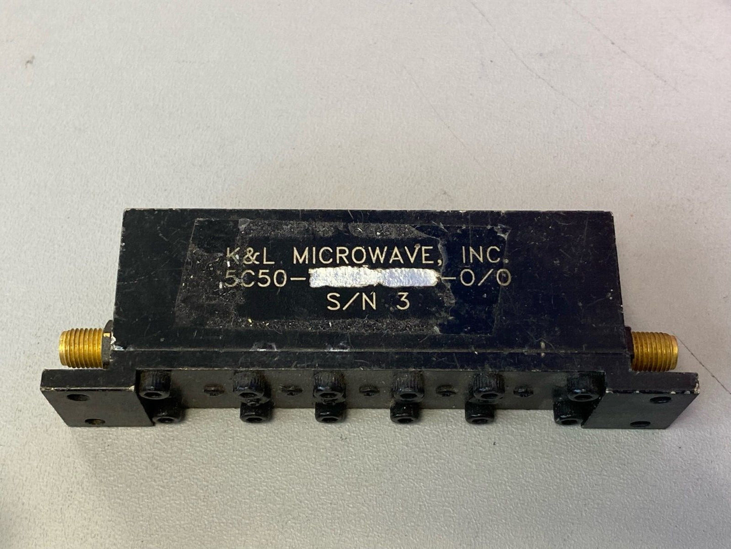 K&L Band Pass Filter 4.8 GHz Center Frequency 35 MHz