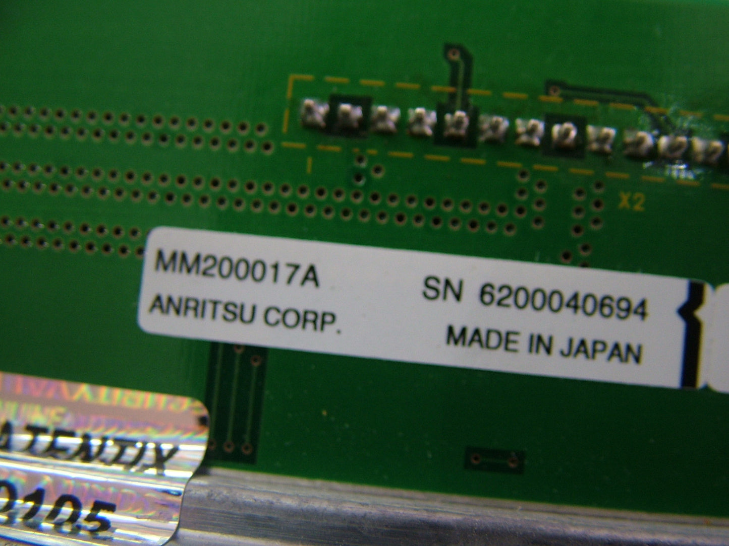 Anritsu A07 A08 Local Board 322U14359 322U13804