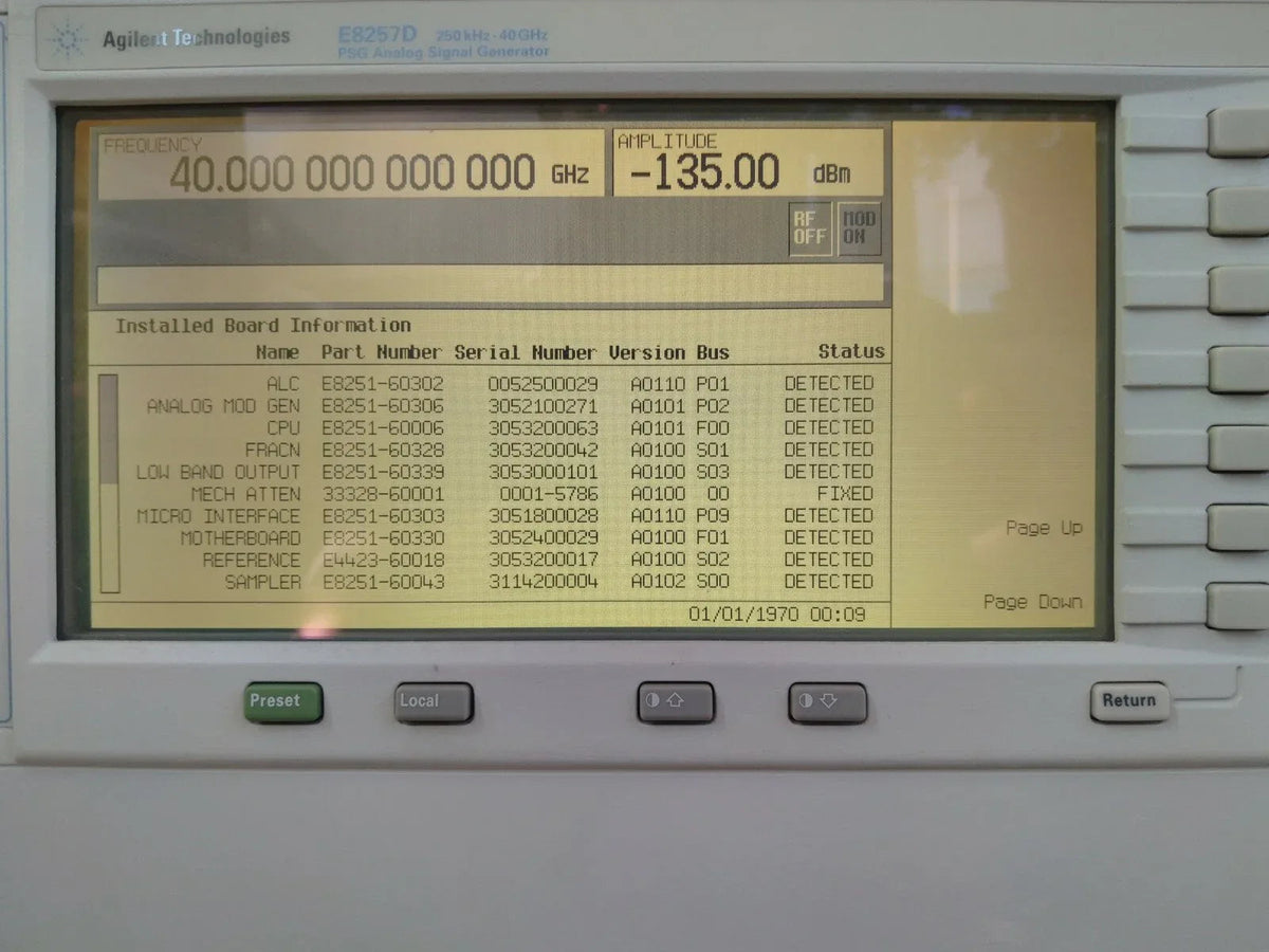 Agilent E8257D 40GHz Microwave Signal Generator