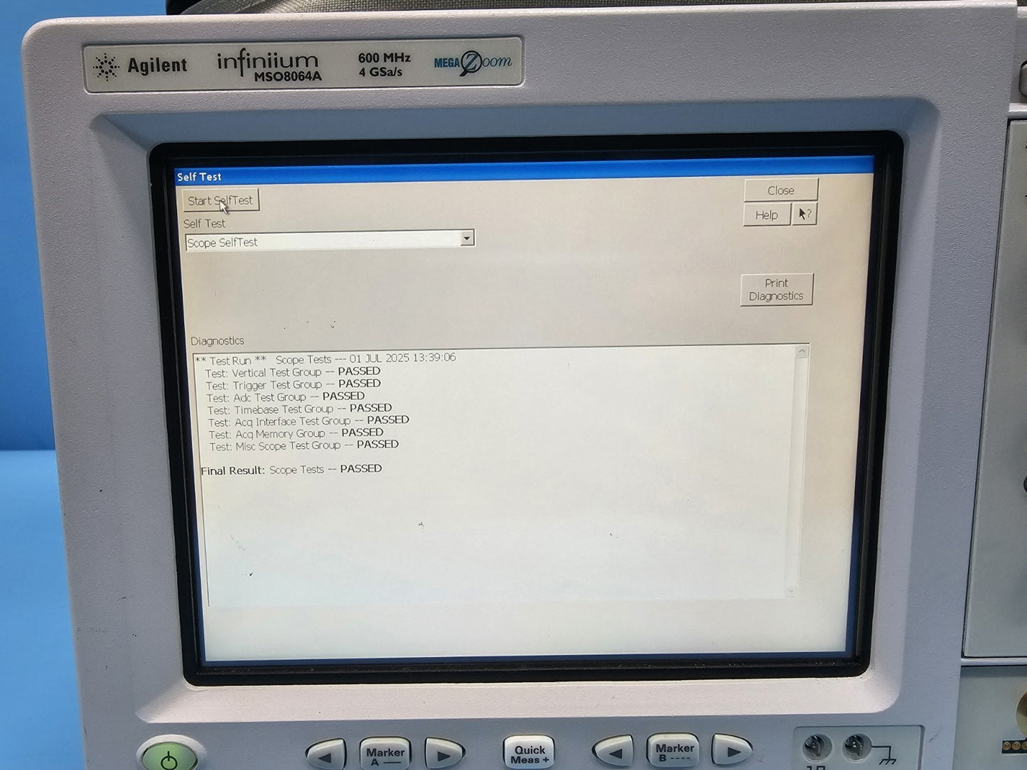 Agilent MSO8064A Infiniium 600MHz Oscilloscope
