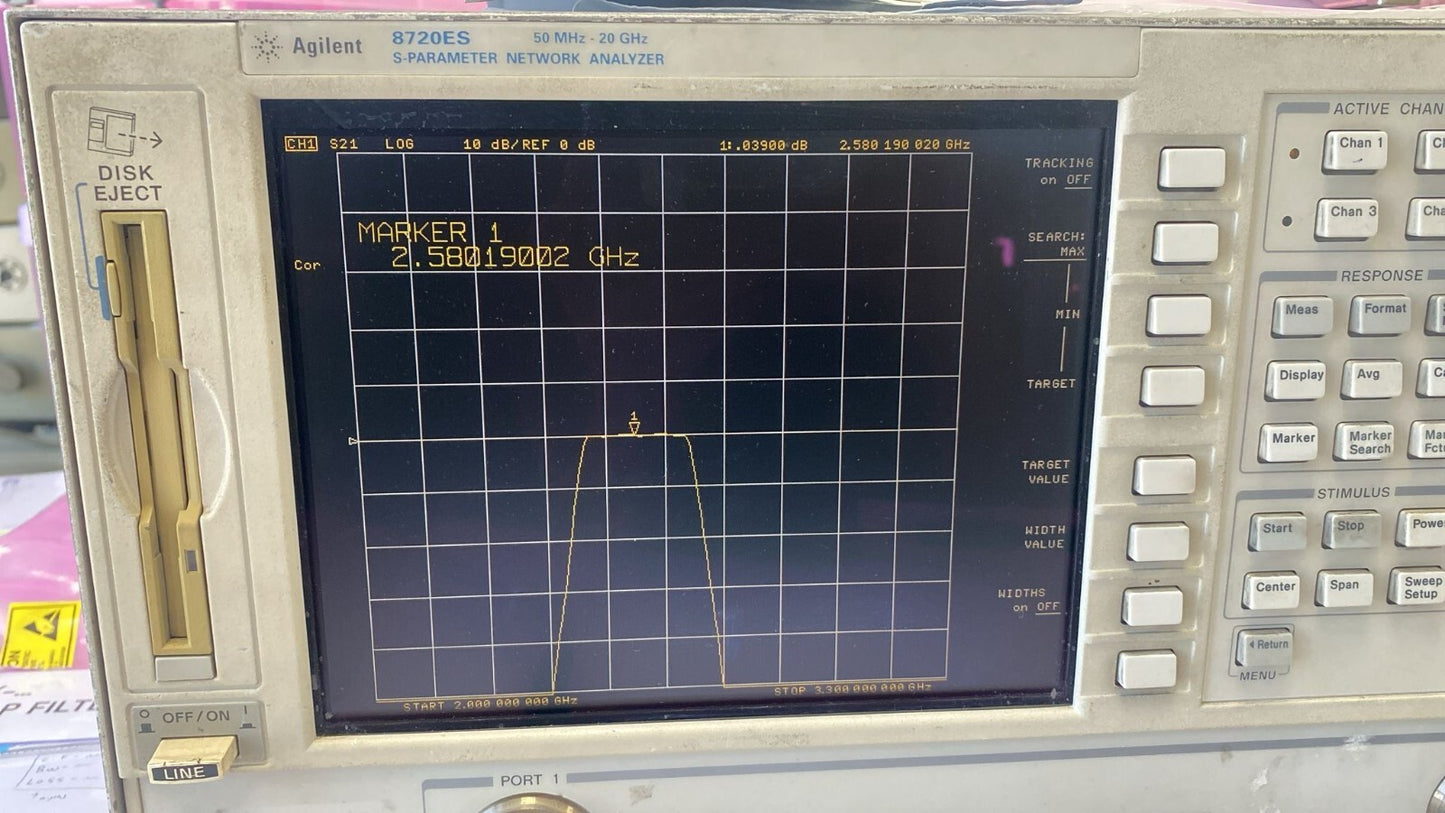 Band Pass Filter 2.5 GHz 220 MHz 0.1 dB
