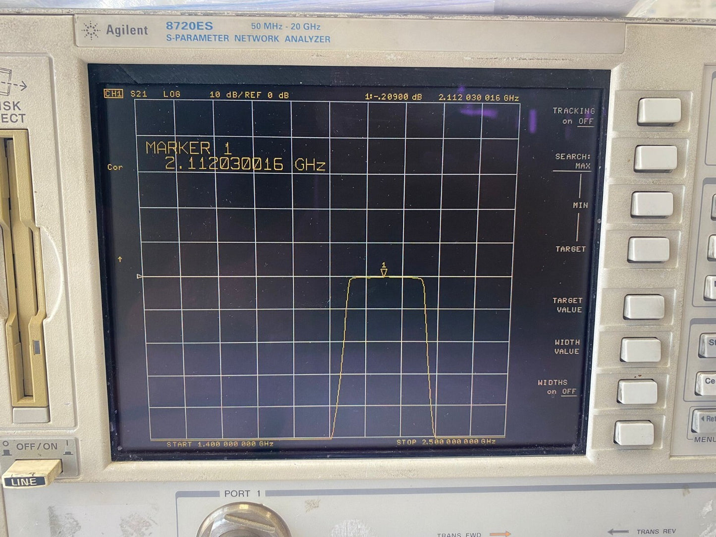 Band Pass Filter 2 GHz 220 MHz BW 0.2dB BPF-2076/4