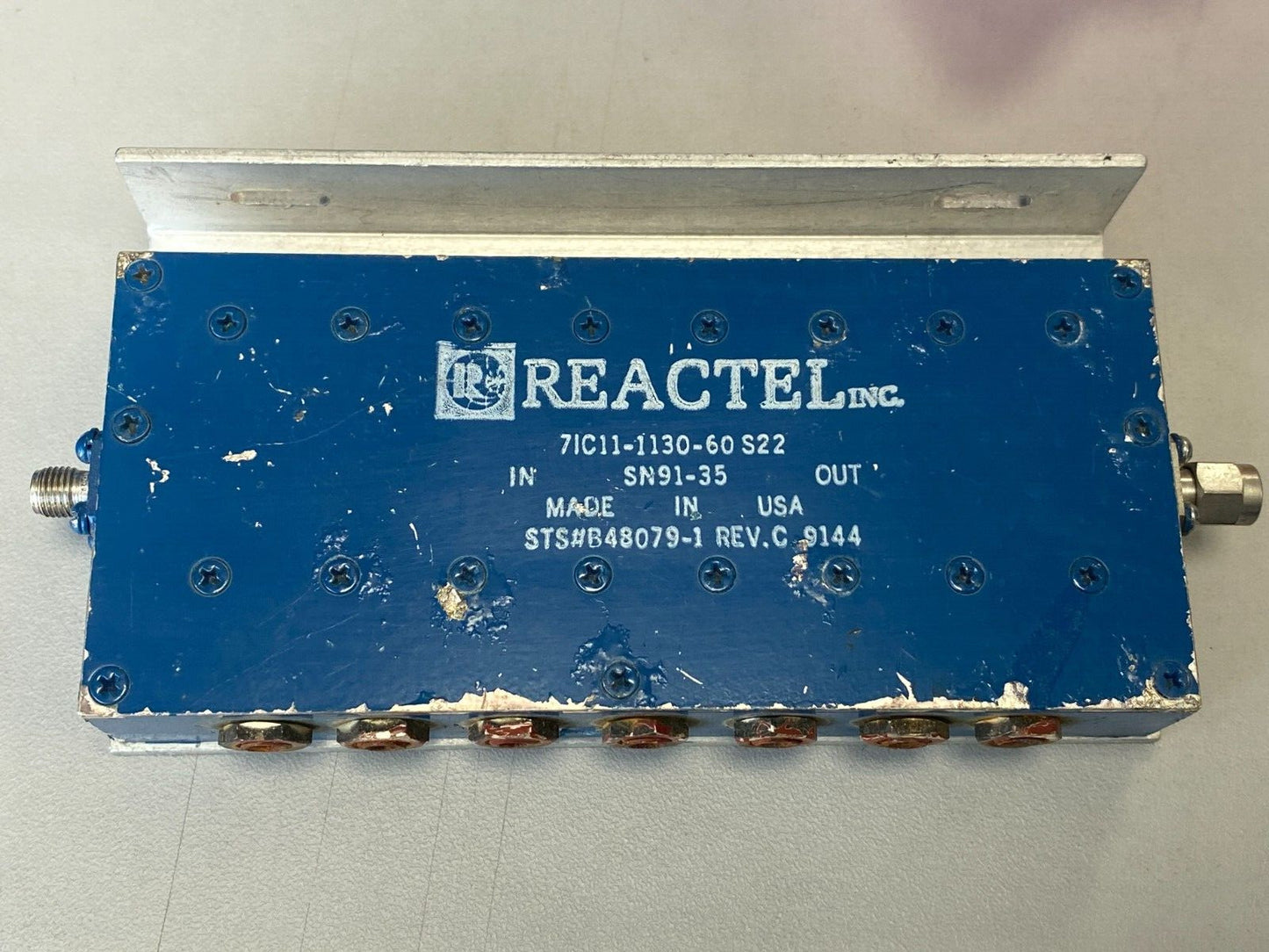 Band Pass Filter 1.1 GHz 60 MHz BW 0.5dB Loss
