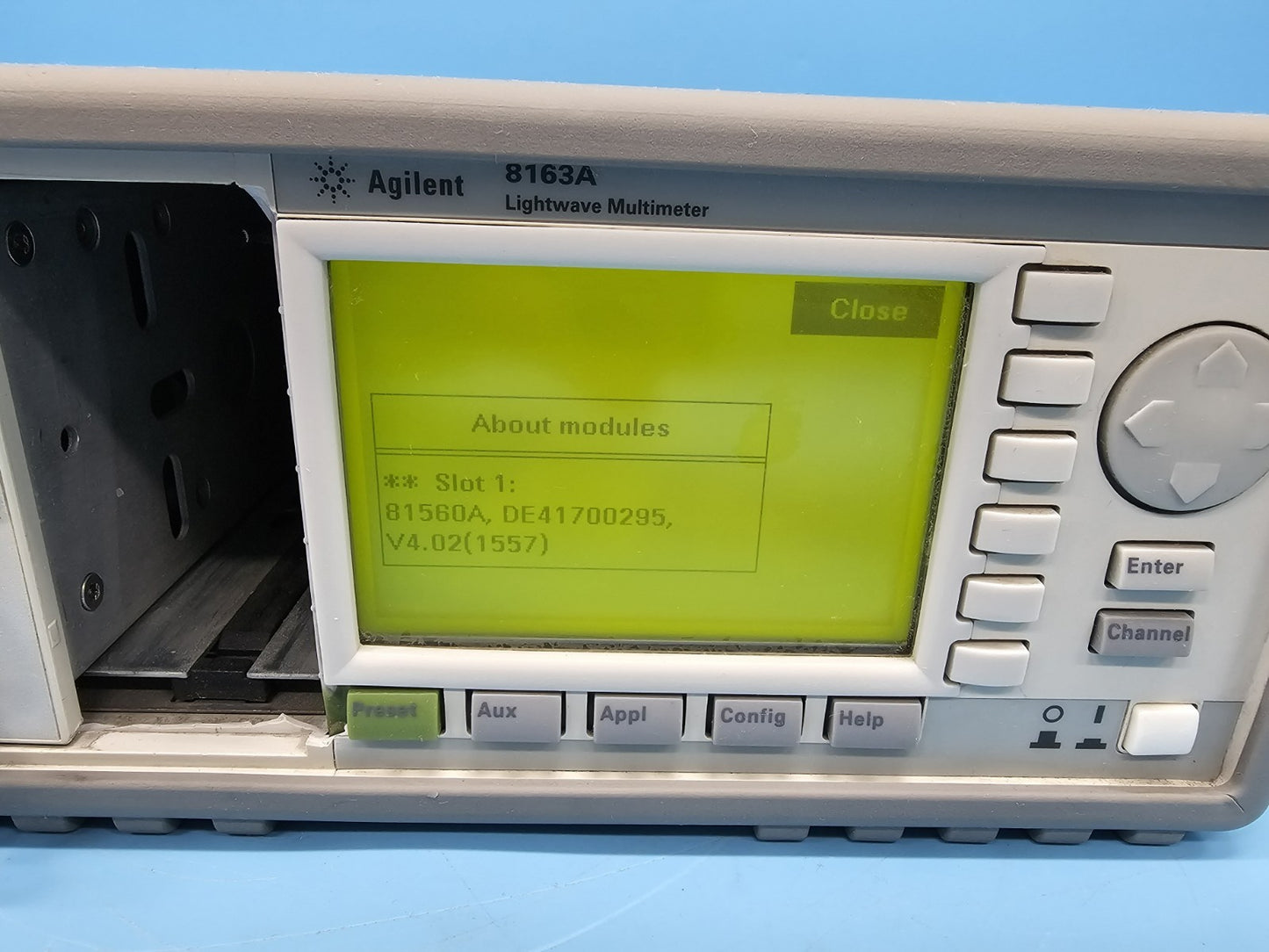Agilent 8163A Lightwave Multimeter with Optical Attenuator