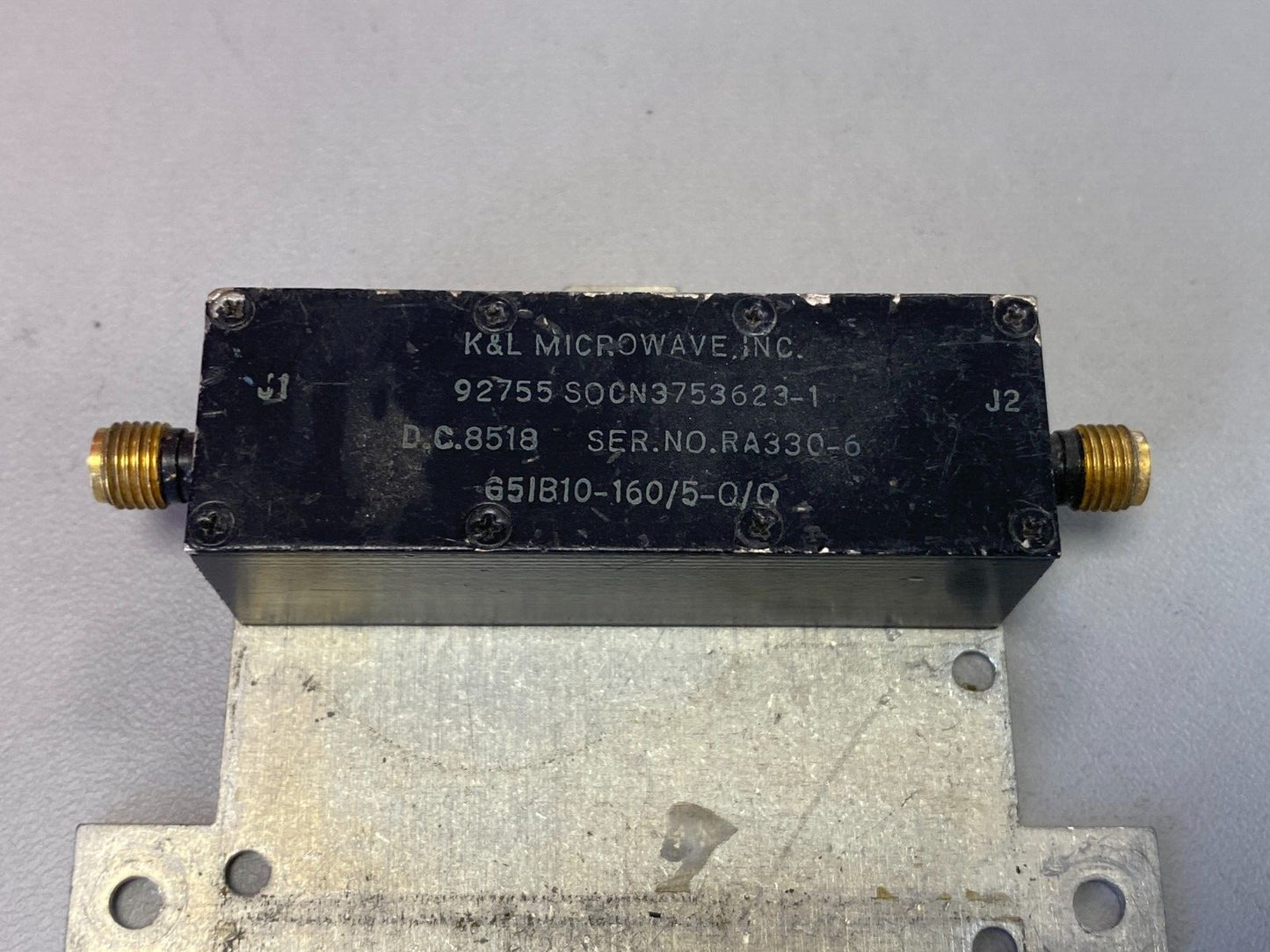 Band Pass Filter 160 MHz 5 MHz BW 65IB10