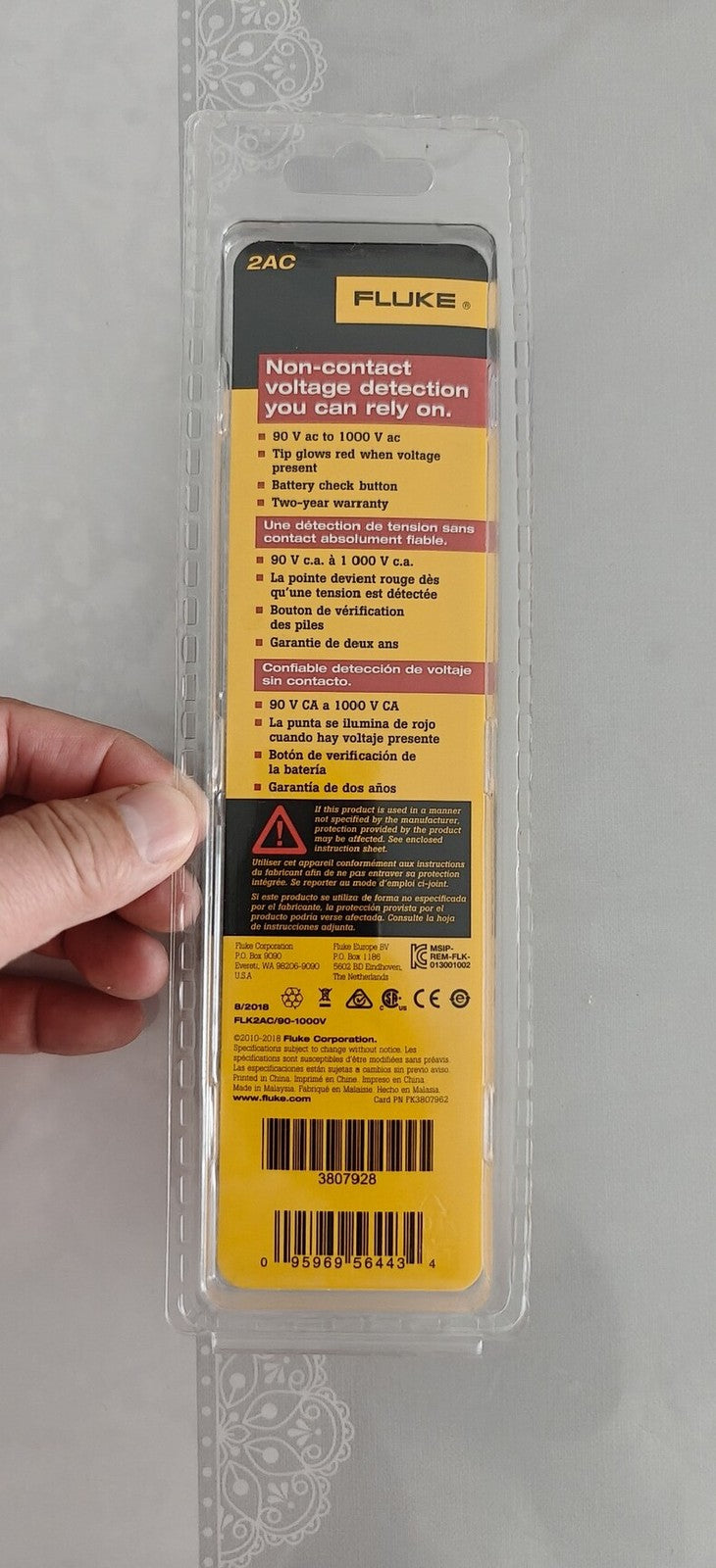 Fluke 2AC 90V-1000V Non-Contact Voltage Detector