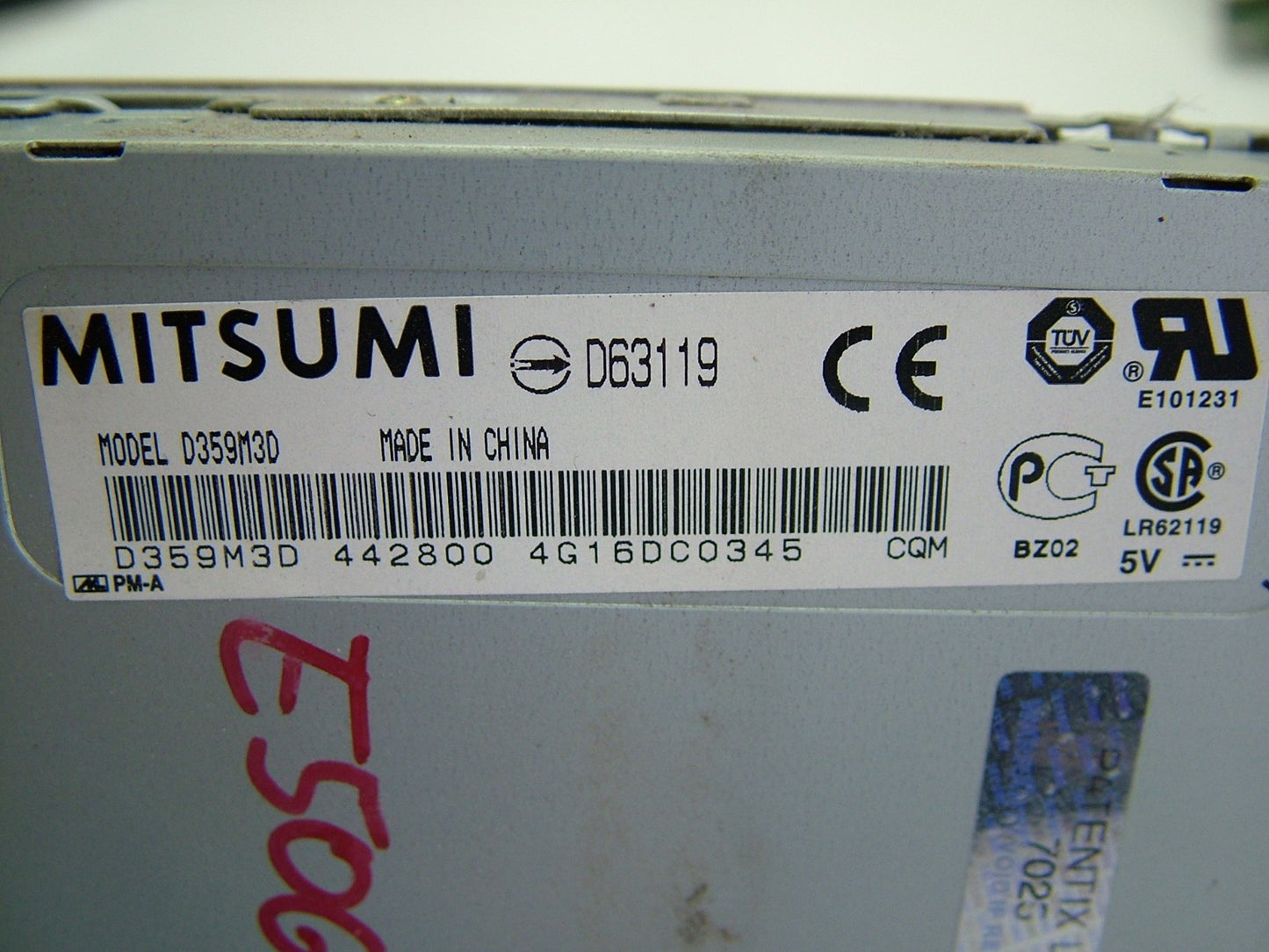 Agilent Floppy Driver Disc D359M3D for E5062A