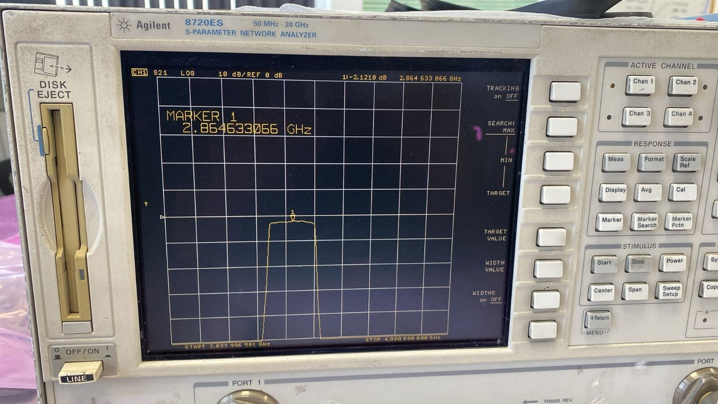 K&L Band Pass Filter 2.8 GHz 310 MHz BW 2dB Loss