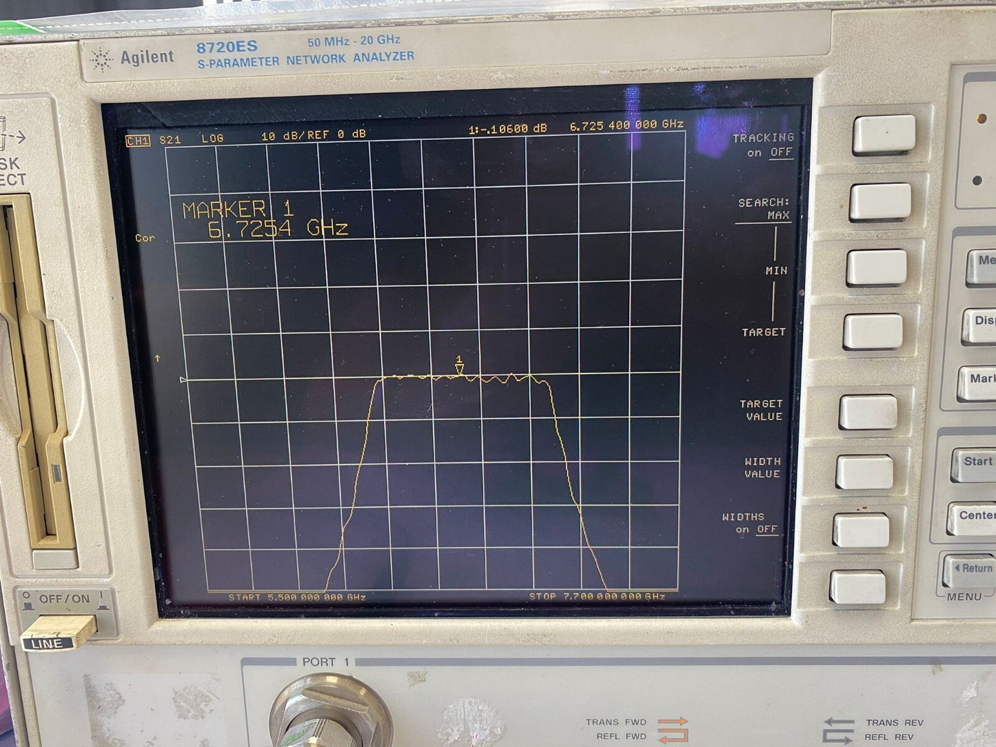 Band Pass Filter 6.7 GHz 785 MHz BW MW-11000