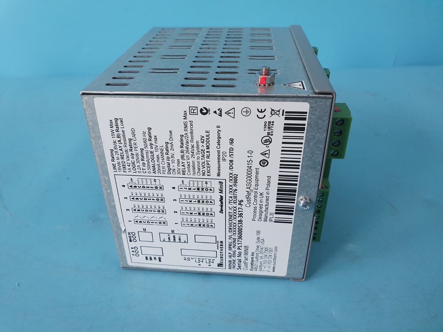 Eurotherm Mini8/4LP DeviceNet Temperature Controller