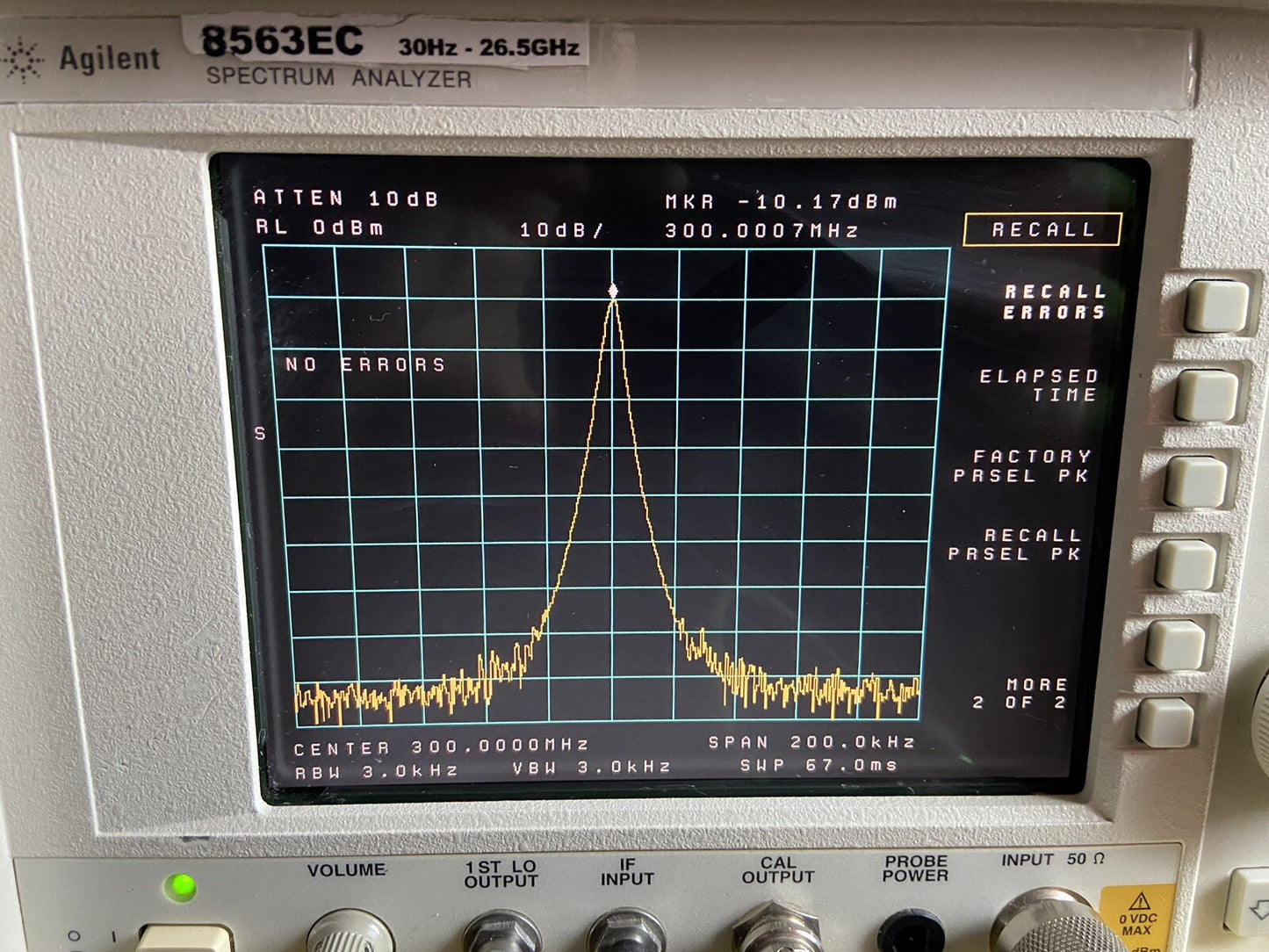 HP Agilent 8563EC Spectrum Analyzer 26.9GHz New LCD Calibrated