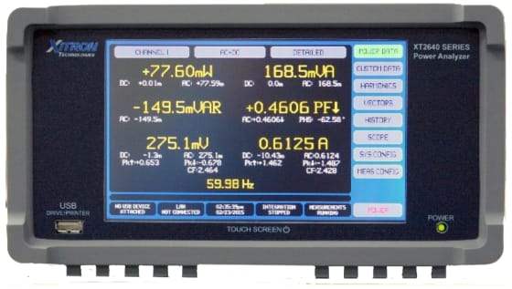 Xitron XT2640ED-2CH Power Analyzer (New)