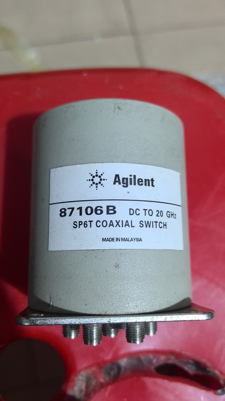Used Agilent 87106B 6-Port RF Coaxial Switch 20GHz