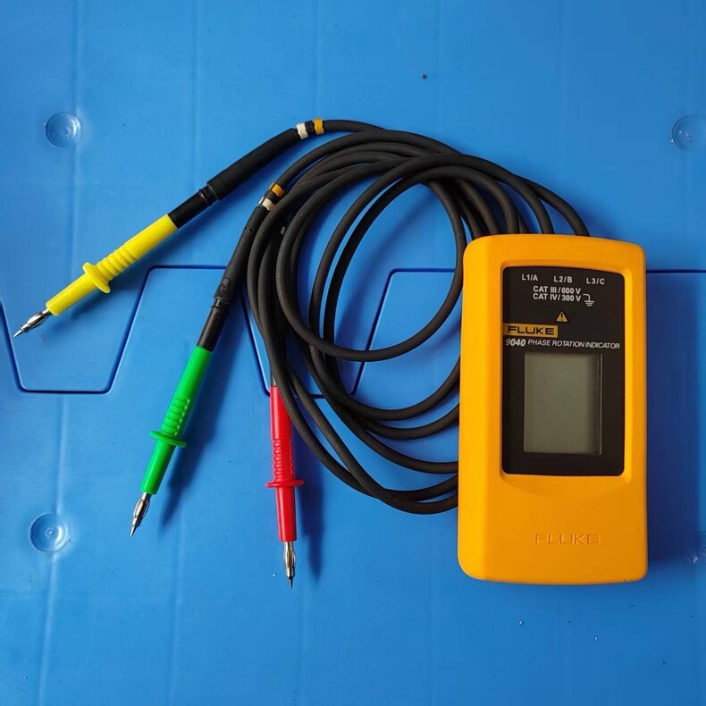 Used Fluke 9040 3-Phase Digital Phase Rotation Indicator