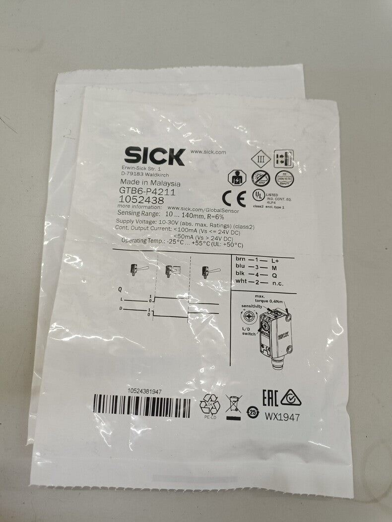 New Sick GTB6-P4211 Compact Photoeye Sensor
