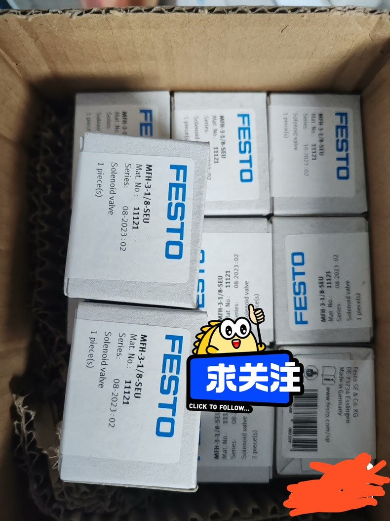 1PC New FESTO MFH-3-1/8-SEU 11121 Industrial Pneumatic Solenoid Valve