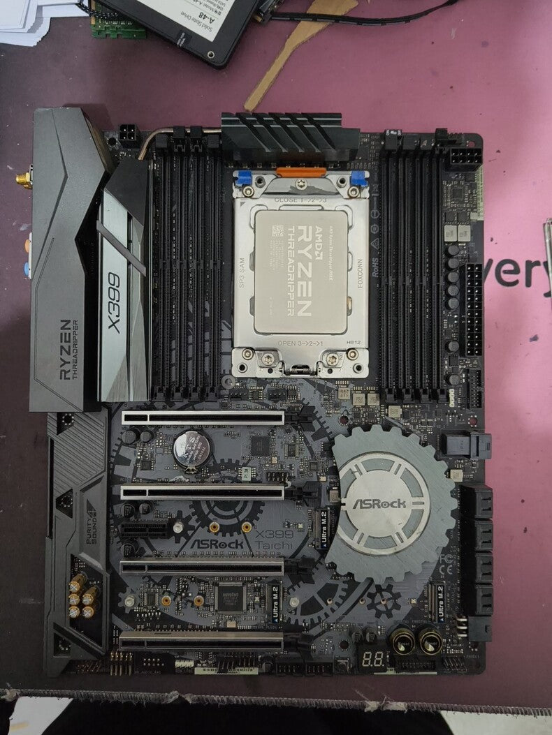 Used Asrock X399 Taichi TR4 DDR4 + CPU Bundle