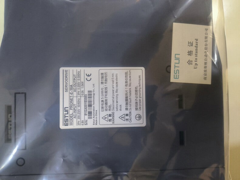 New ESTUN PRONET-E-10A Industrial Servo Driver 200-230V