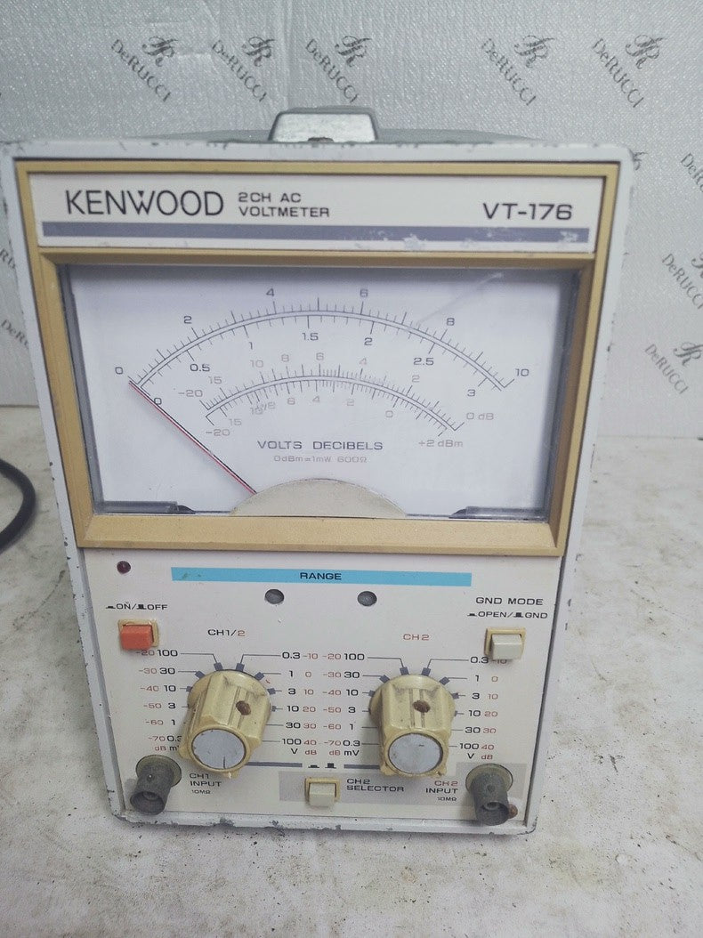 1PC Used Kenwood VT-176 Dual Channel AC Voltmeter 5Hz-1MHz Test Equipment