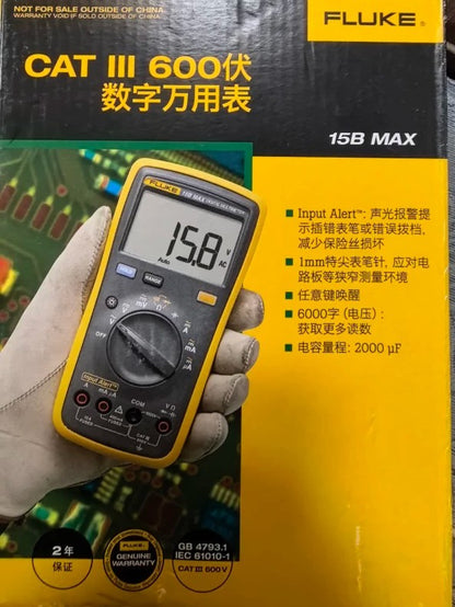New Fluke 15B MAX Handheld Precision Digital Multimeter DMM