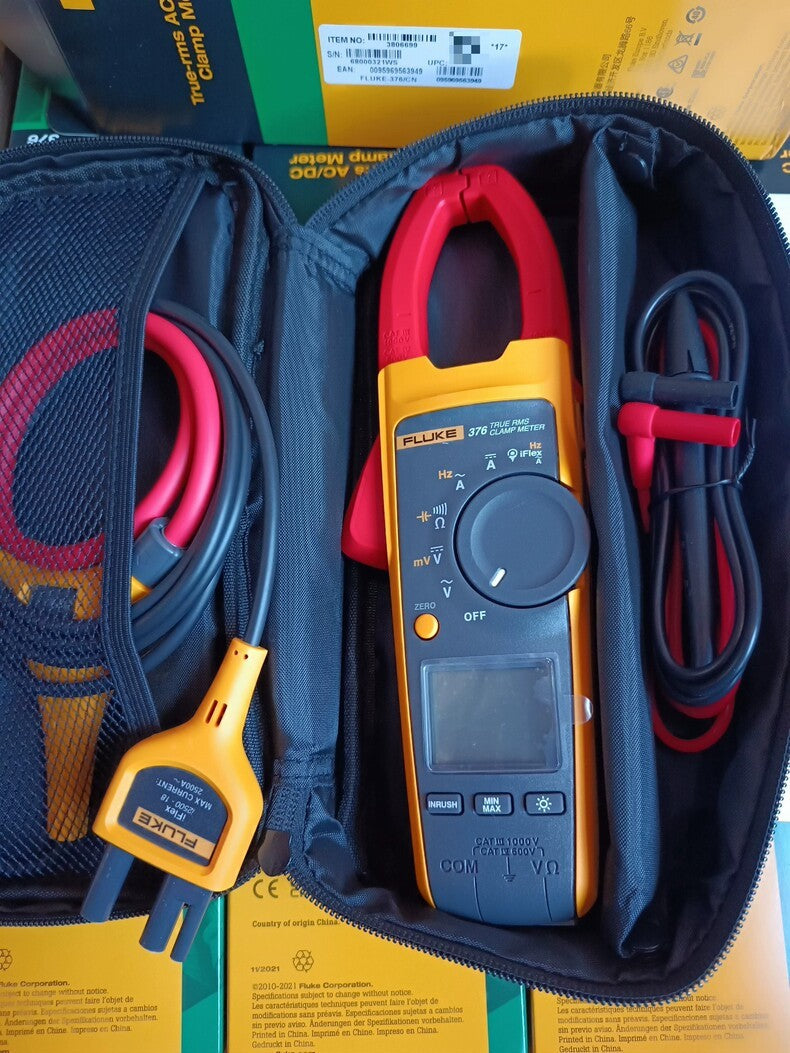 New Fluke 376 True RMS AC/DC Clamp Meter Tester