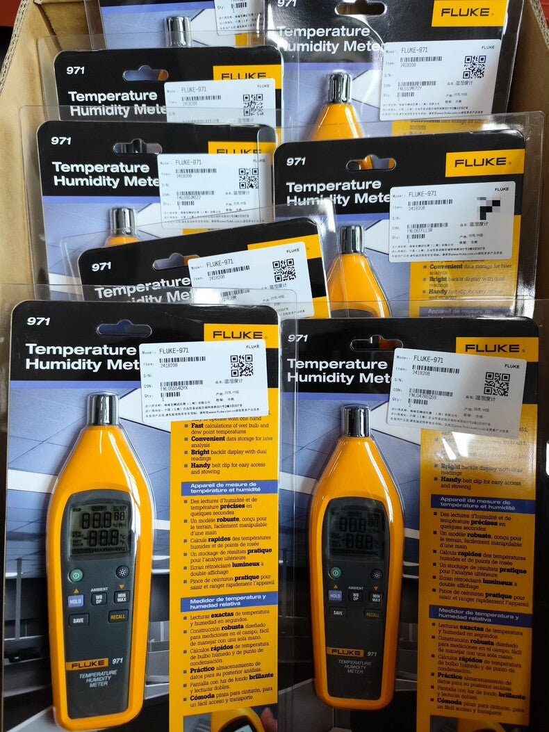 New Fluke 971 Portable Digital Temp Humidity Meter Tester