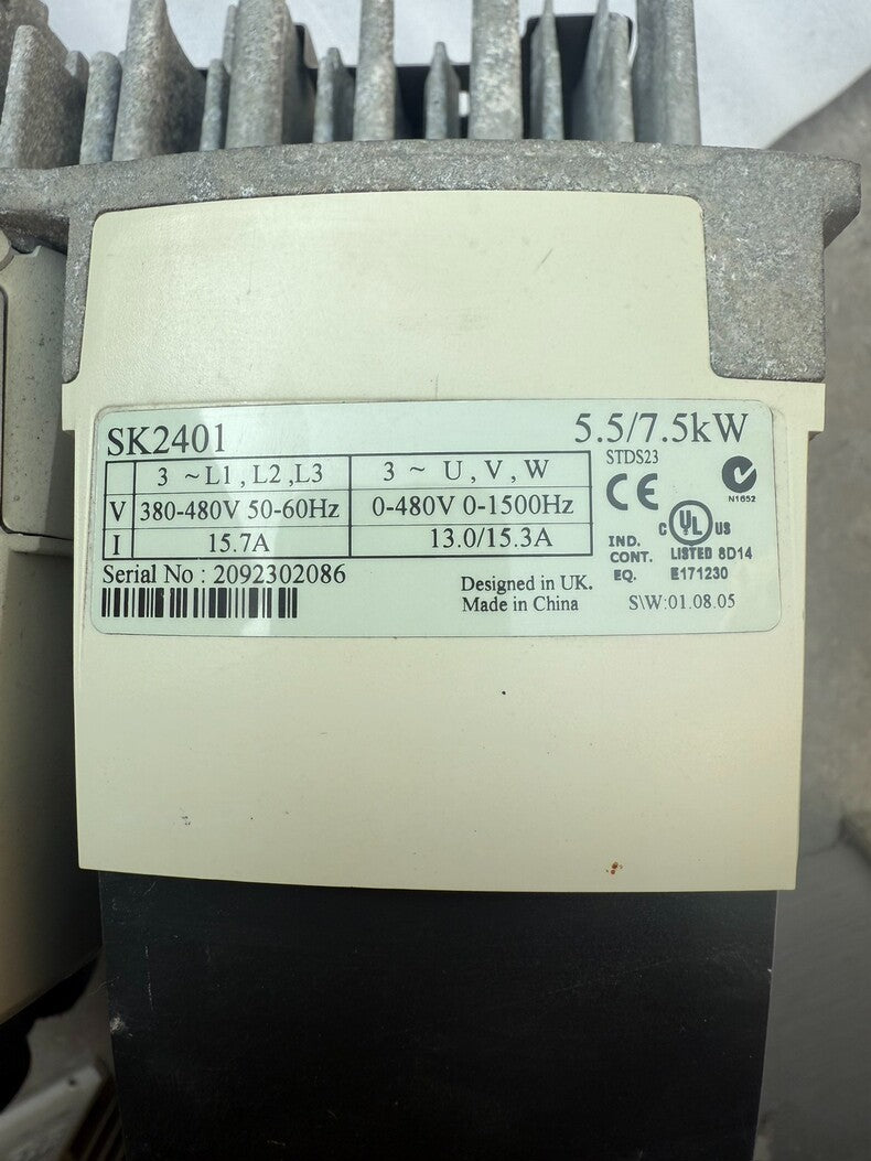 Used Emerson SK2401 Inverter 5.5/7.5kW 380V