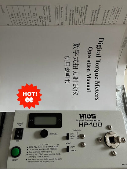 Hios HP-100 Digital Torque Meter Torque Tester