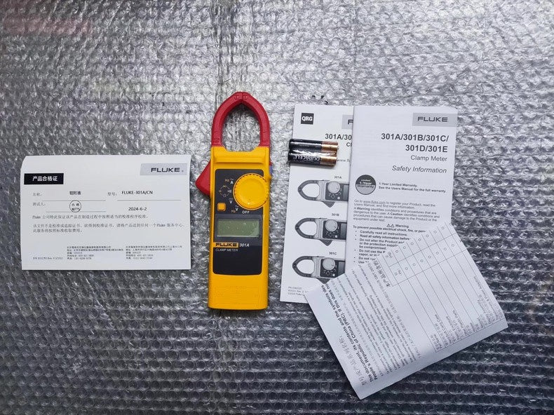Fluke 301A AC Clamp Meter 600A/600V Digital