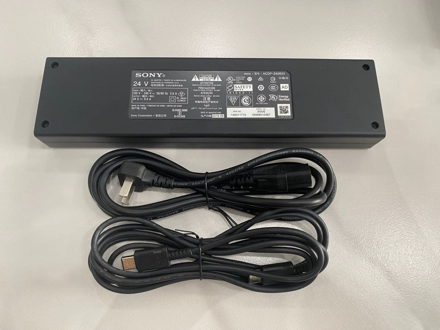 1PC SONY ACDP-240E01 Power Adapter 24V 9.4A Supply