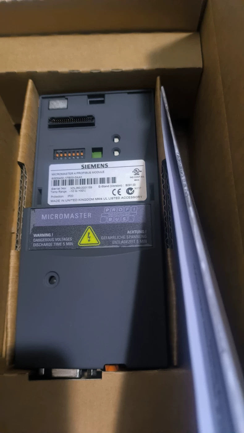 Siemens 6SE6400-1PB00-0AA0 MICROMASTER PROFIBUS Module
