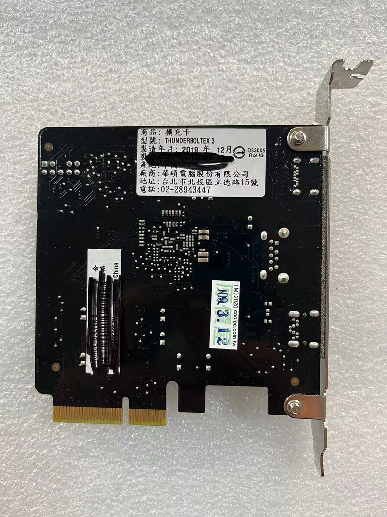 Used ASUS ThunderboltEX 3 40Gbps Expansion Card