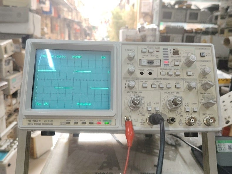 Hitachi VC-6545 2CH 100MHz Hybrid Oscilloscope