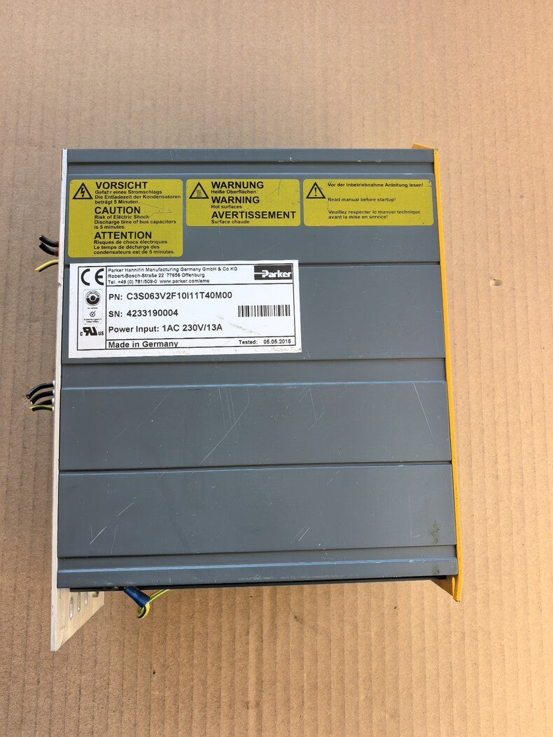 Used Parker C3S063V2F10I11T40M00 Servo Drive
