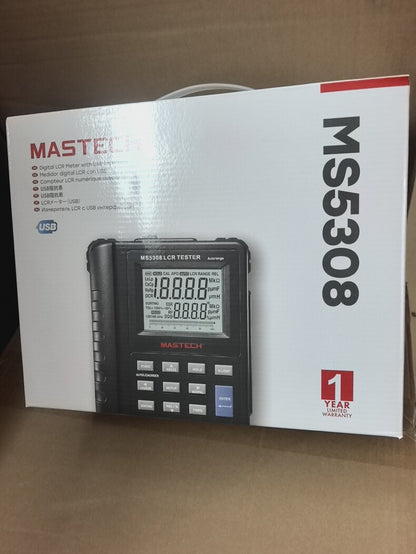 New Mastech MS5308 LCR Tester 100kHz Auto Range Meter