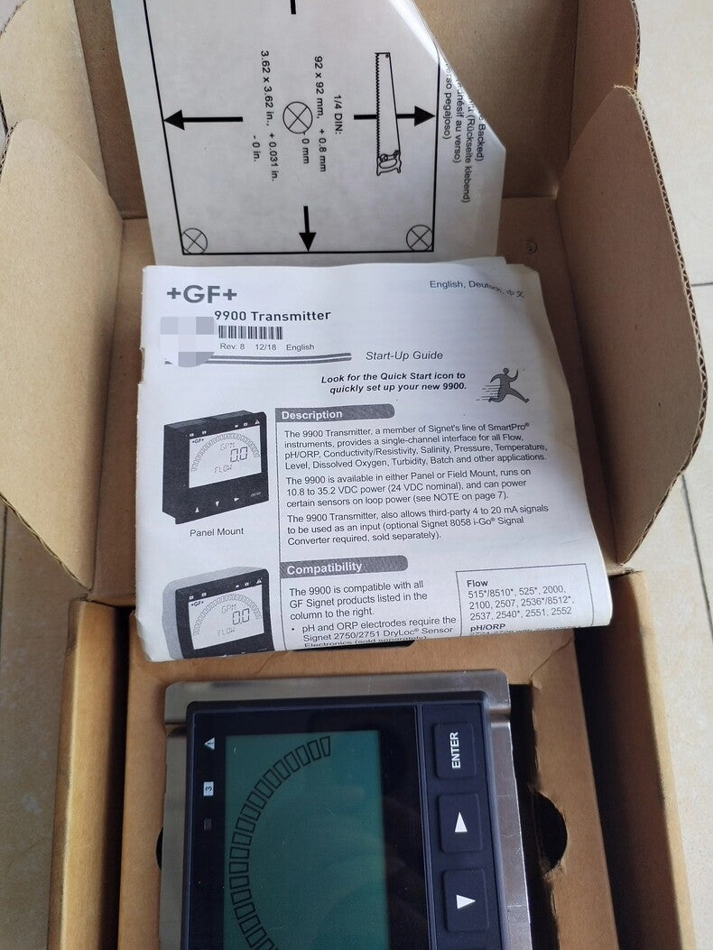 New +GF+ 3-9900-1P Industrial Process Control Panel