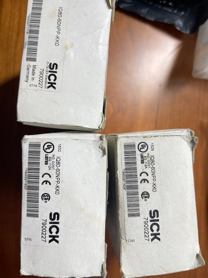 1PC IQ80-60NPP-KK0 7900227 SICK Inductive Proximity Sensor 60mm PNP IP65
