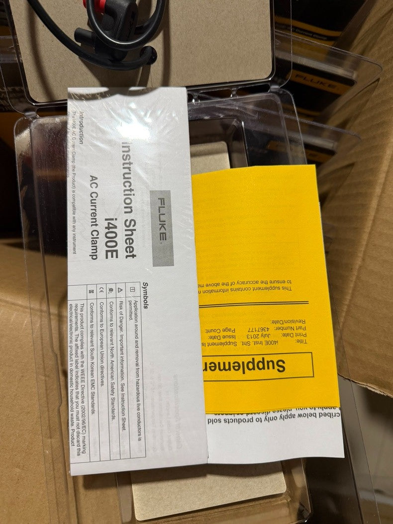 New Fluke I400E 400A AC Current Probe