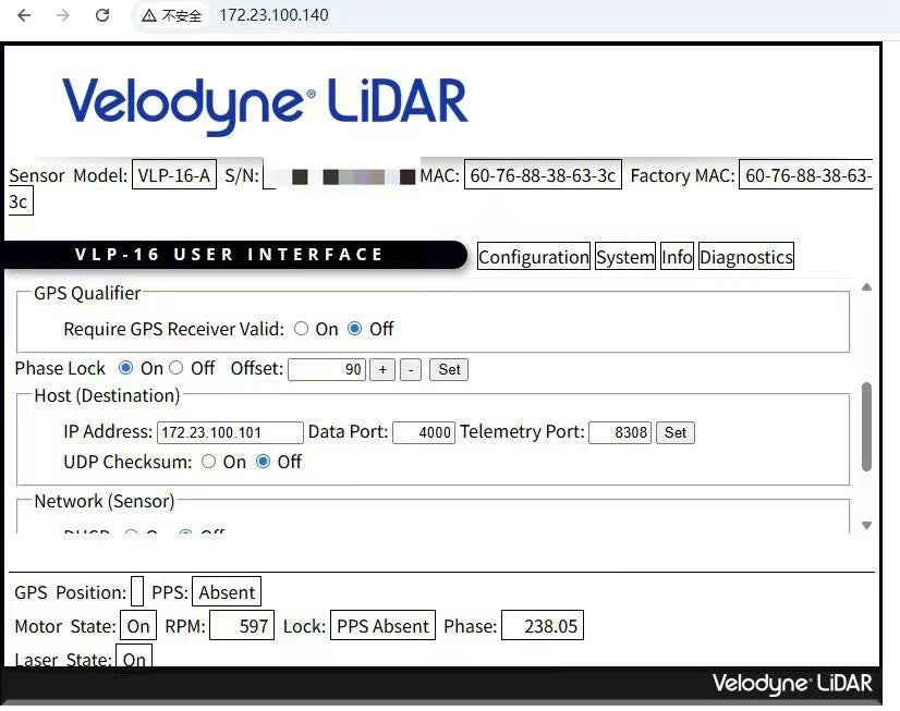 Used Velodyne VLP-16 Puck 3D LiDAR Sensor