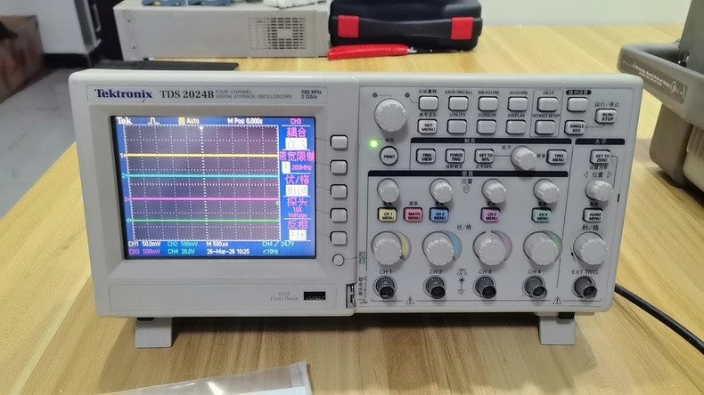 Used Tektronix TDS2024B 200MHz 4-Ch Oscilloscope